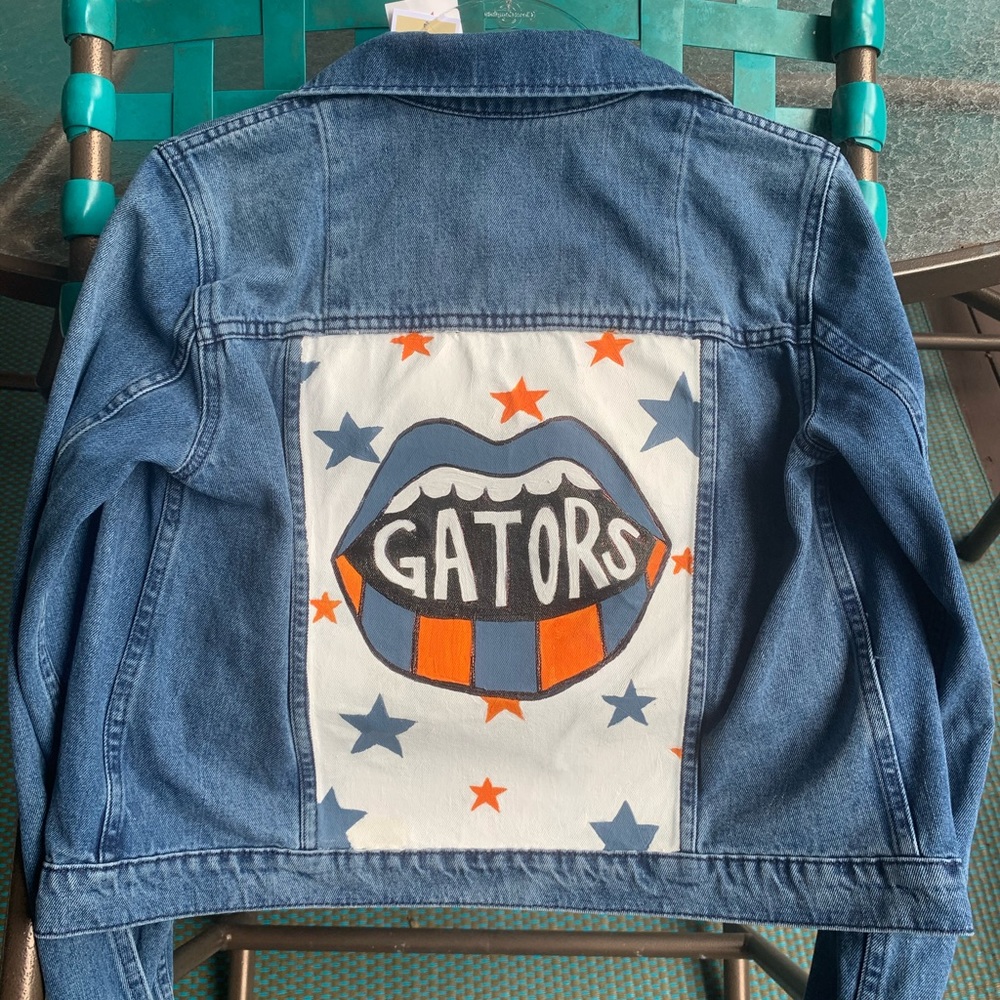 CUSTOM Painted Jean Jacket!!